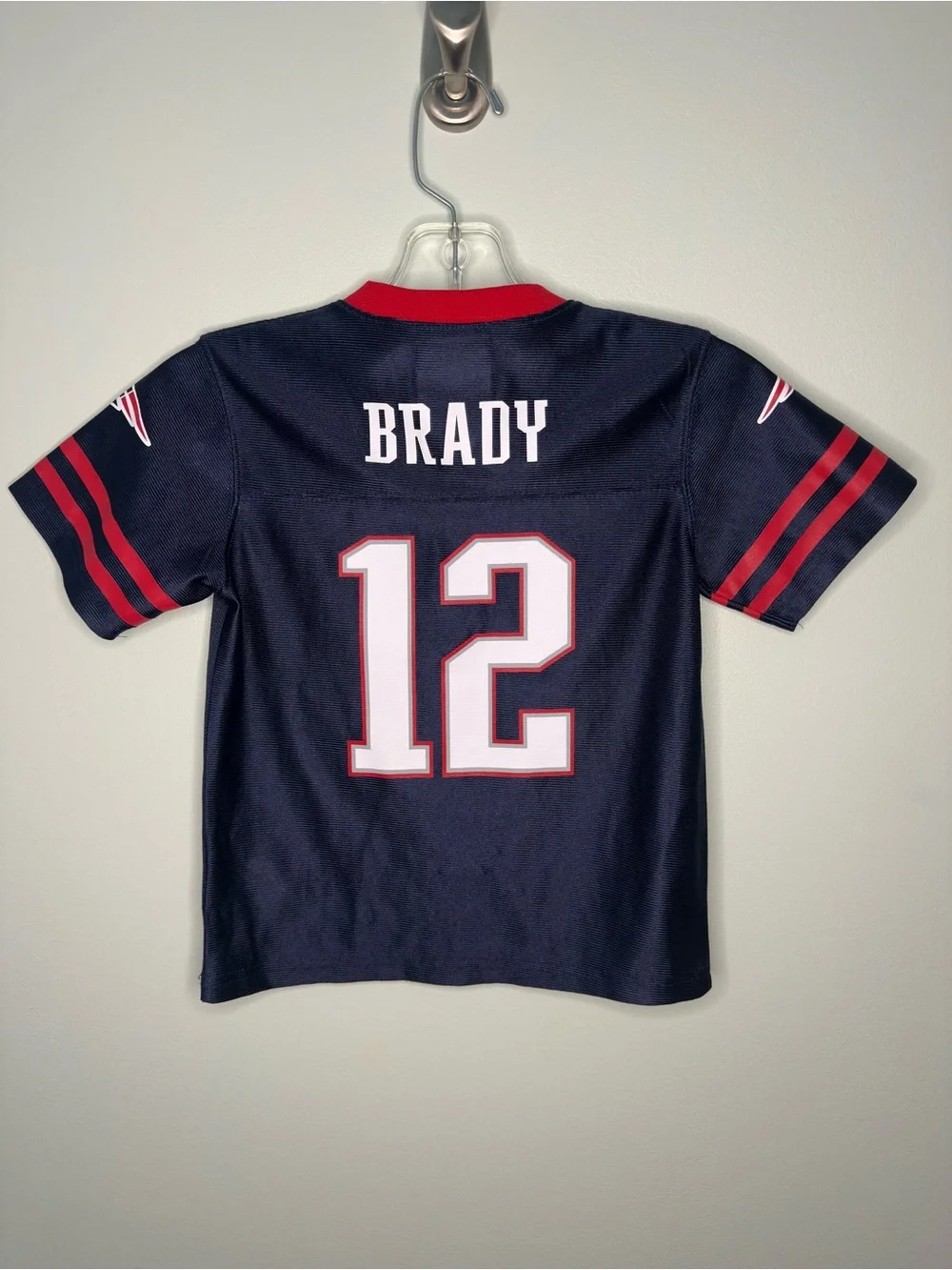 NFL Team Apparel Patriots Tom Brady #12 Jersey Toddler Size 4T Navy Blue